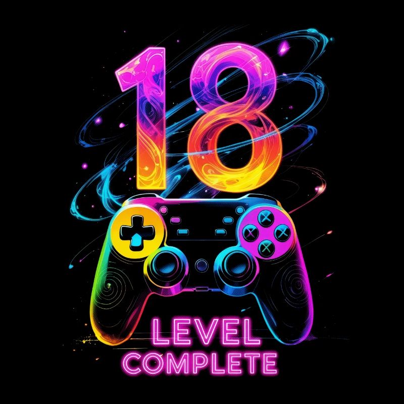 18th Birthday Gift Young Man Level Complete