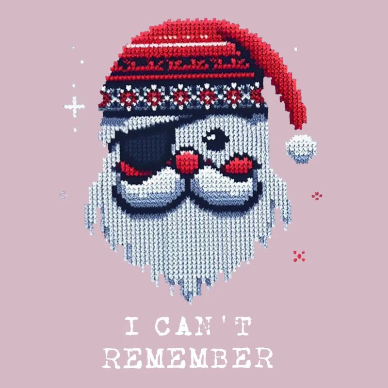 Weihnachtsmann mit Augenklappe Strickmuster
