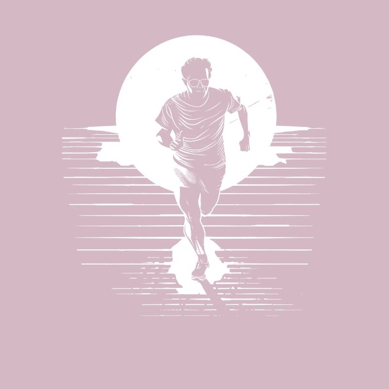 Dessin de garçon marathon