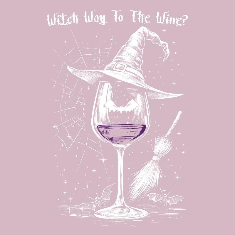 Wein Weinglas Halloween Hexe Weintrinker Geschenk