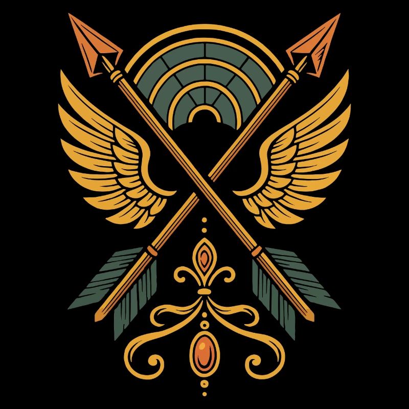 Bogenschießen Ziel Bogenschütze Bogenjagd Design