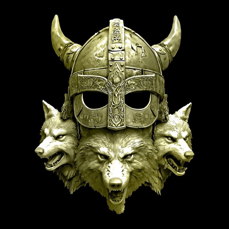 Casque Viking Loup