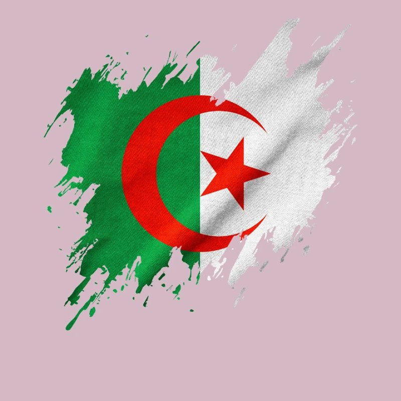 Drapeau de l’Algérie, style déchiré