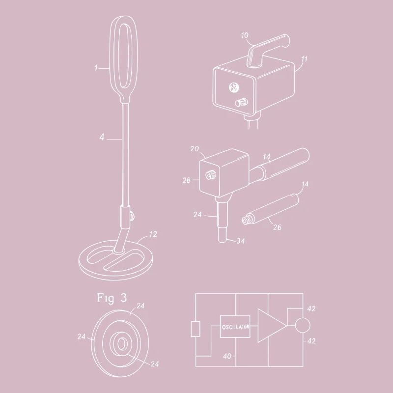 Plan de détection de métaux Fig. 3 Conception