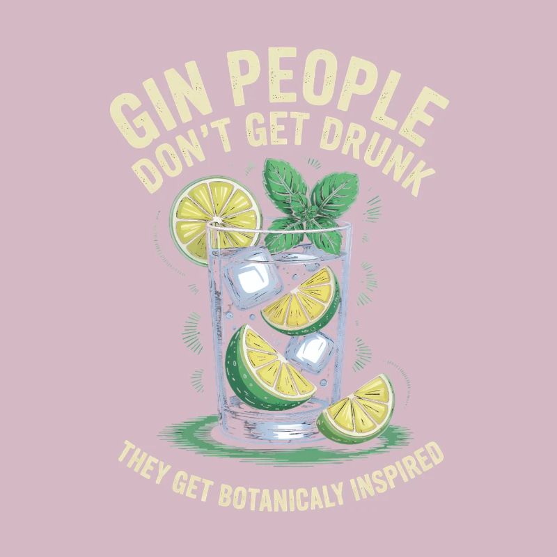 Gin People Dont Get Drunk Botanicaly Inspired