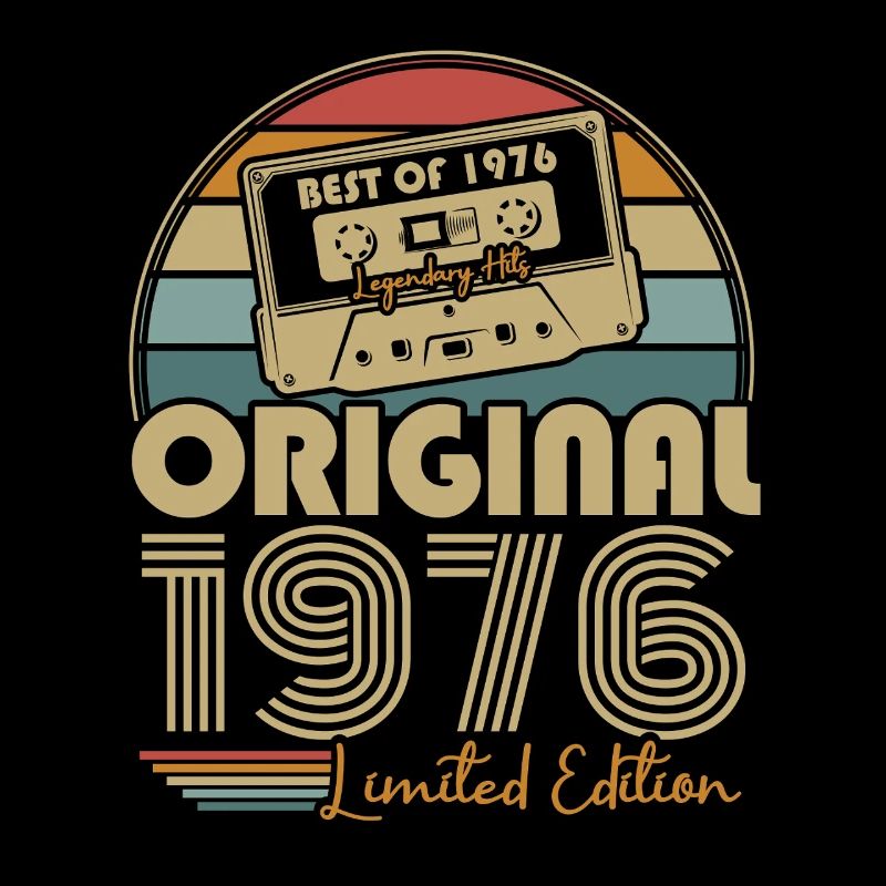 Cadeau d’anniversaire vintage original 1976