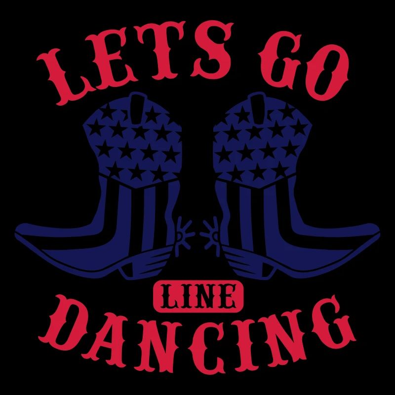 LETS GO LINE DANCING, USA BOOTS
