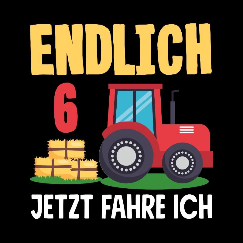 6. Geburtstag Traktor 6 Jahre Geburtstagsshirt