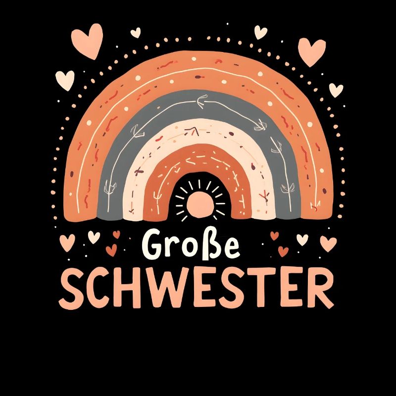 Große Schwester Regenbogen Boho