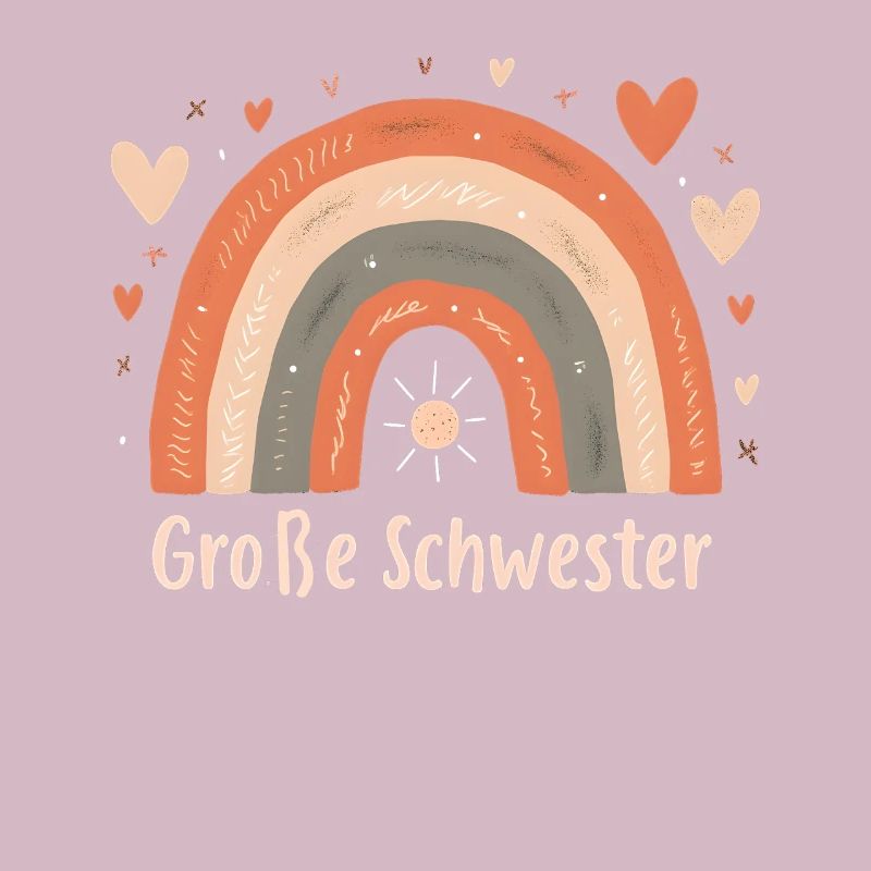 Große Schwester Regenbogen Boho
