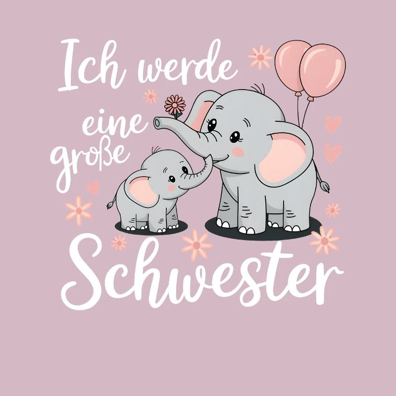 Ich werde eine große Schwester Elefant