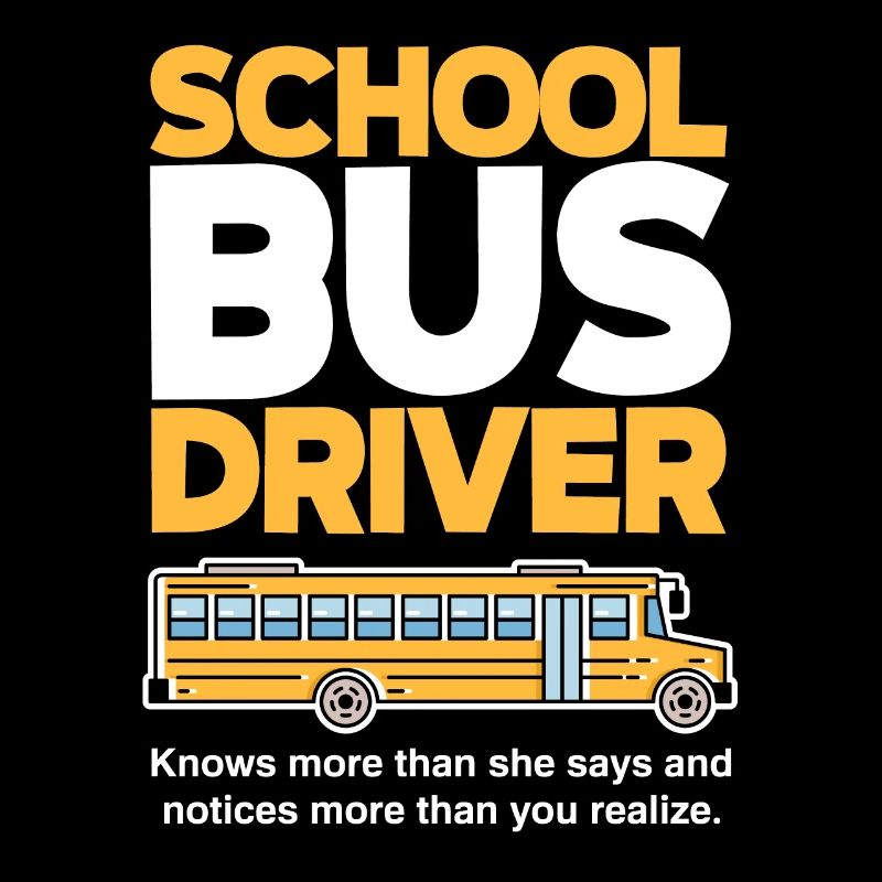 Lustiges Schulbusfahrer Schulbus Busfahrer