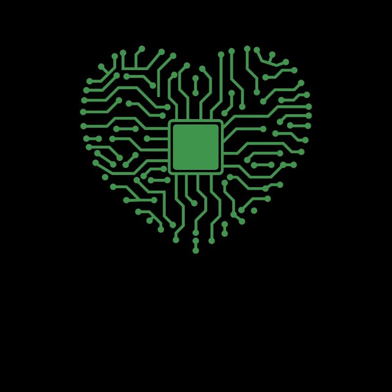 Herz aus Elektronik Beruf Technik Strom