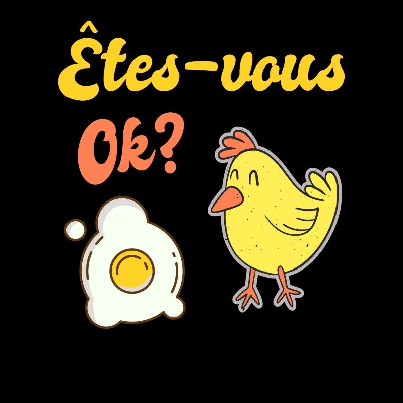 Poussin drôle s'inquiète de l'oeuf