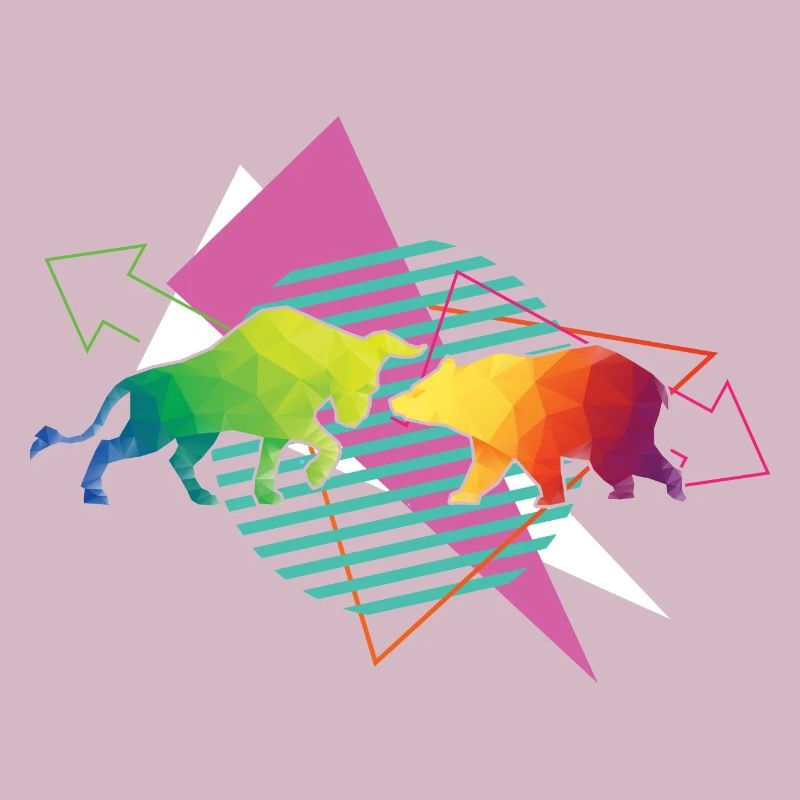 Bulle und Bär Börse