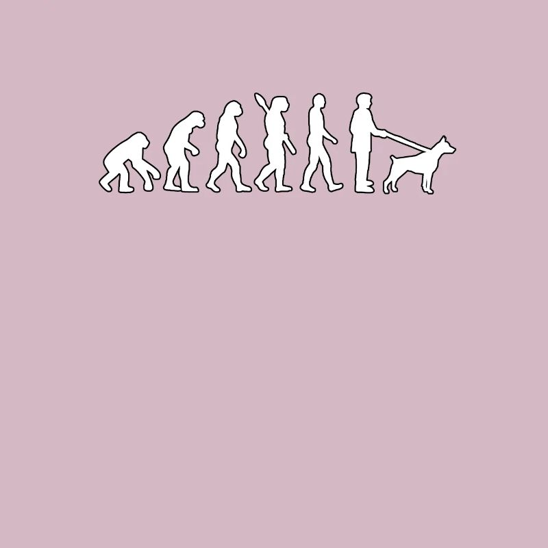 Dobermann Evolution lustiges Geschenk