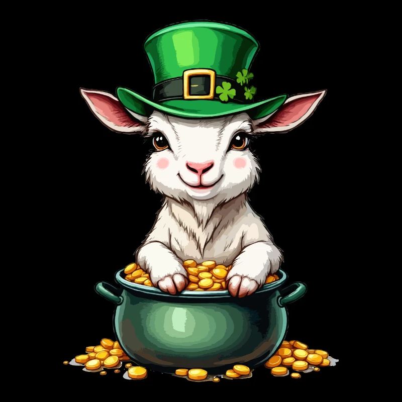 Goat St. Patrick's Day Outfit Goats