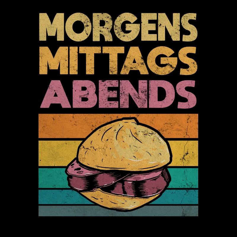 Leberkas Brühwurst Morgens Mittags Abends Geschenk