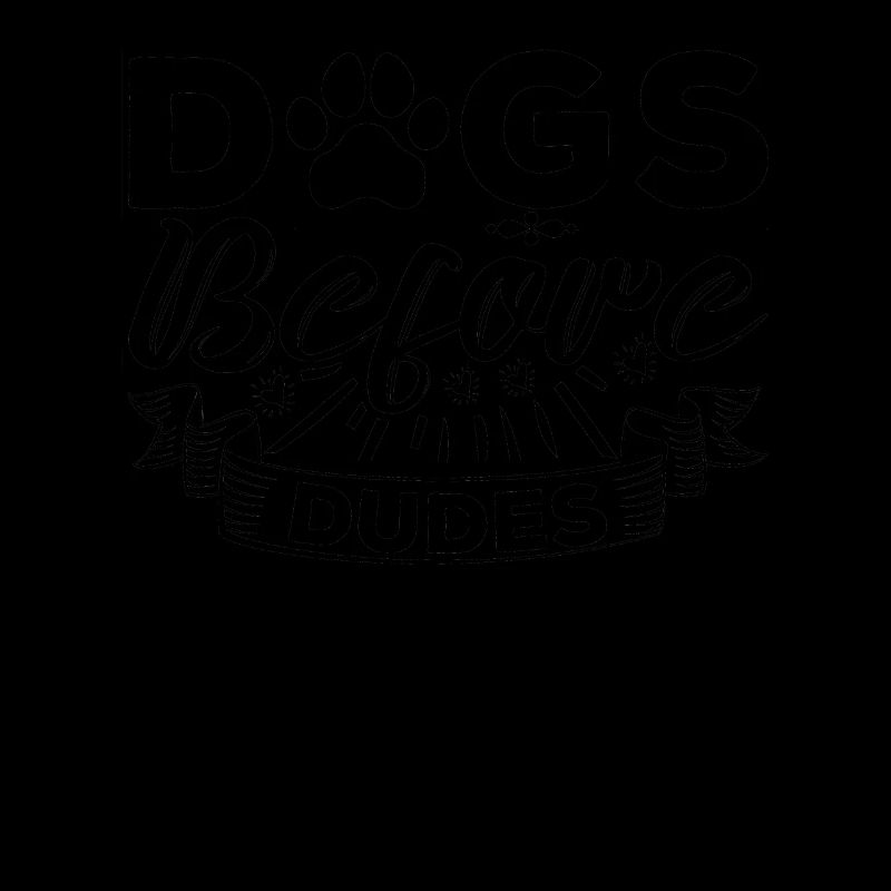 Chiens devant les gars