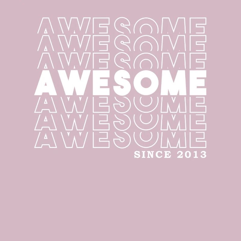 Awesome Since 2013 Mädchen Junge Geburtstag Retro