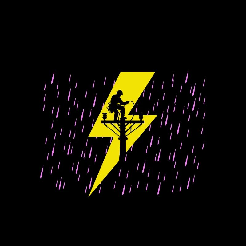 Lineman Duty Danger Brave Dedicated Hero