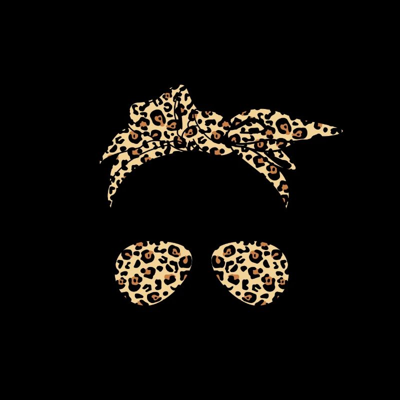 Custodian Life Messy Bun Leopard Funny Maid