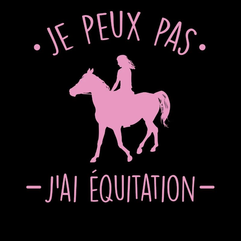 Je peux pas j'ai équitation silhouette cavalière