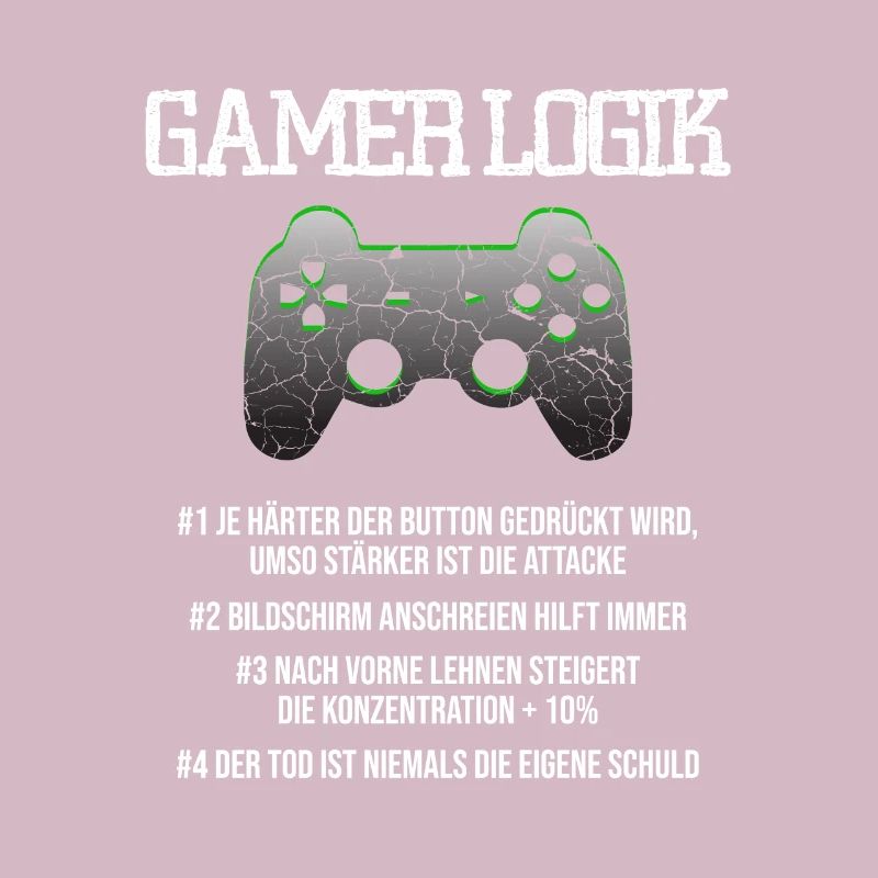 Gamer Logik Computer PC Controller Zocker Jungs