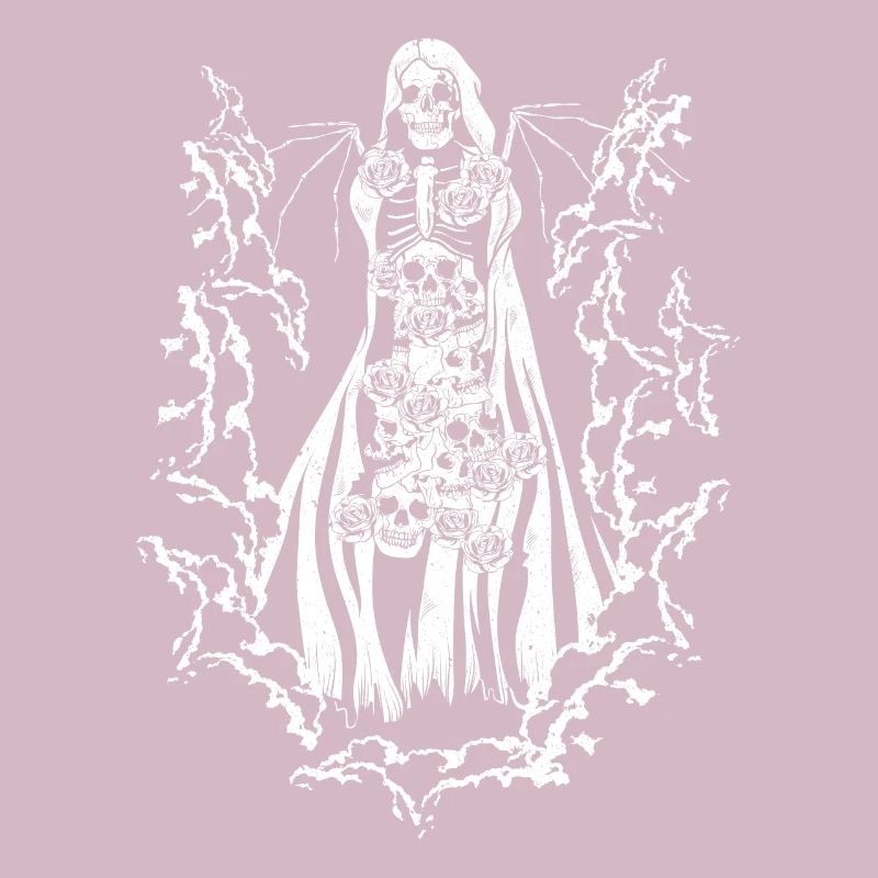 Skull Devil Vaporwave Gothic Mushrooms Roses