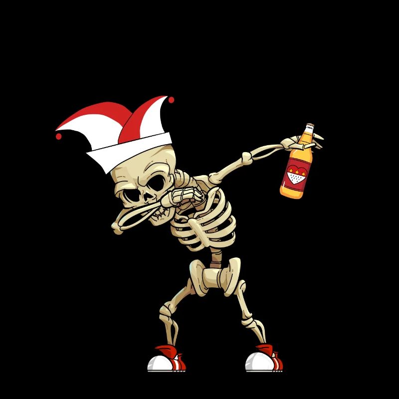 Carnaval Kölle Alaaf Dabbing Squelette Fun