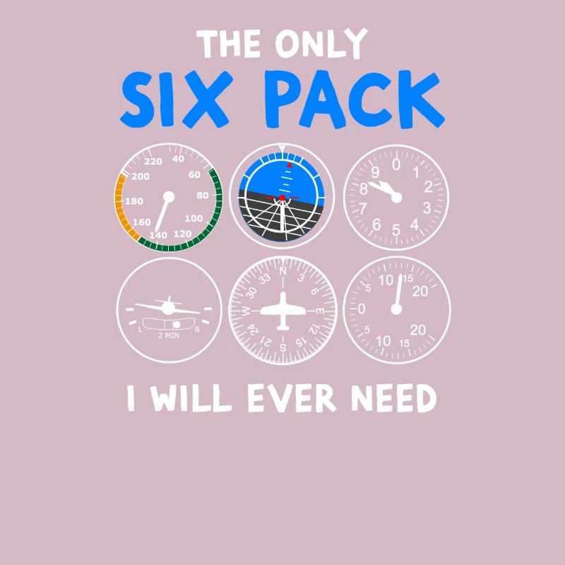 Pilot six pack - flying, plane, flying lesson