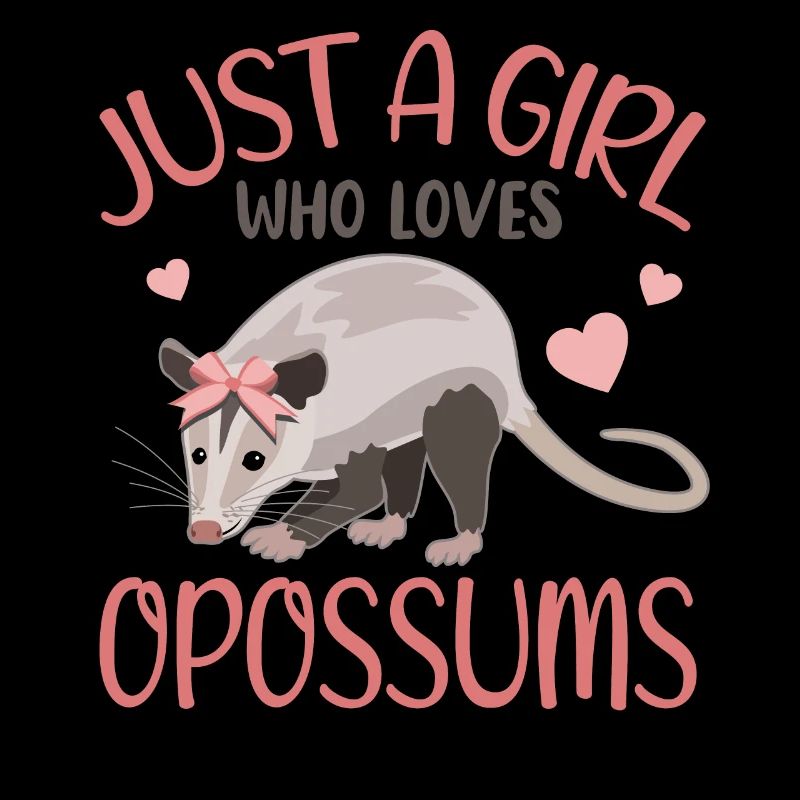 Opossum Herzchen Mädchen Geschenkidee