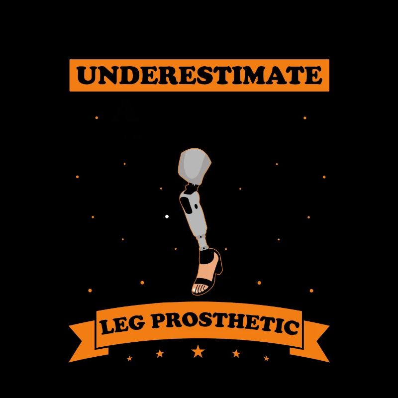 Artificial leg design for leg prostheses