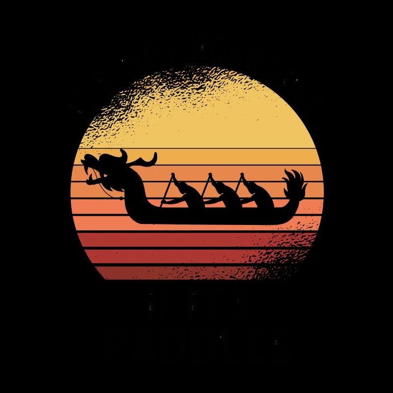 Drachenboot und Drachenboot Crew
