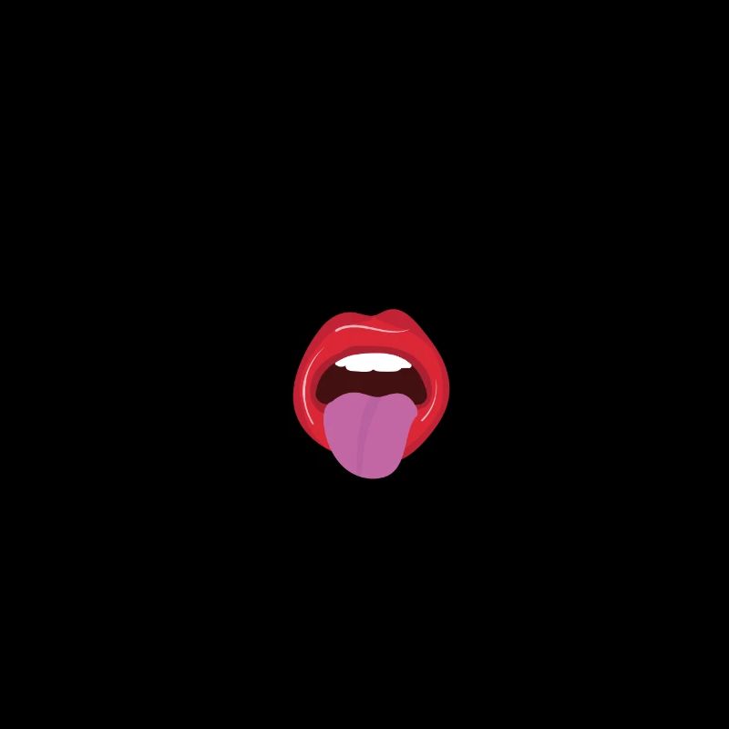 Visage avec langue