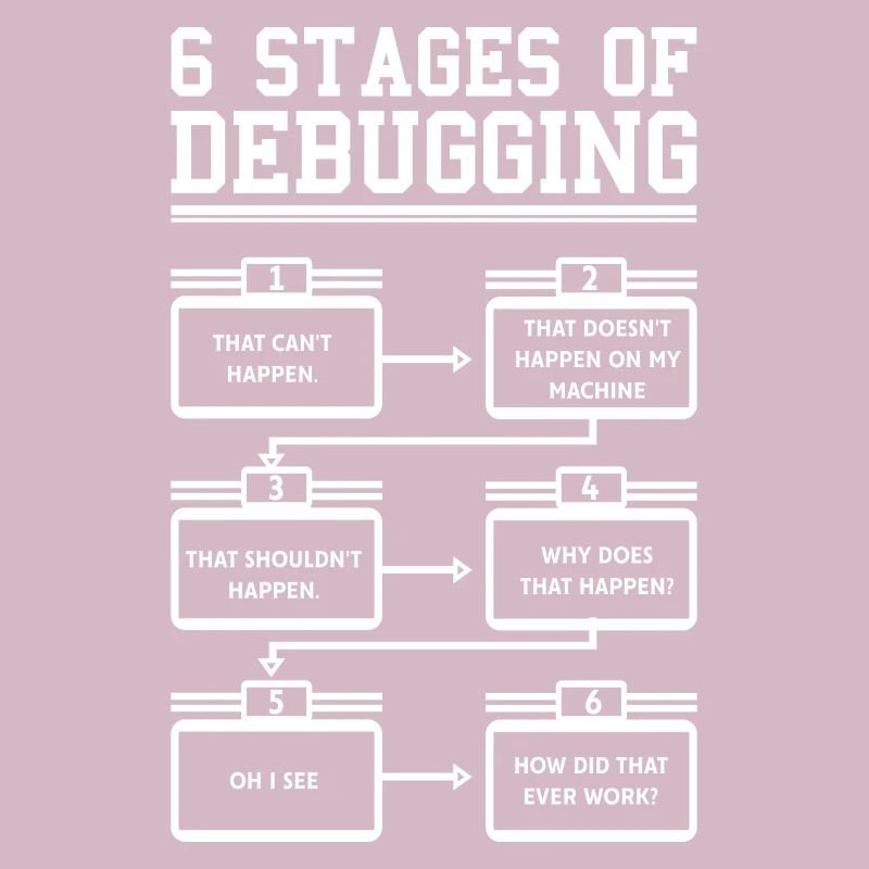 6 Stages of Debugging Programmierer Software