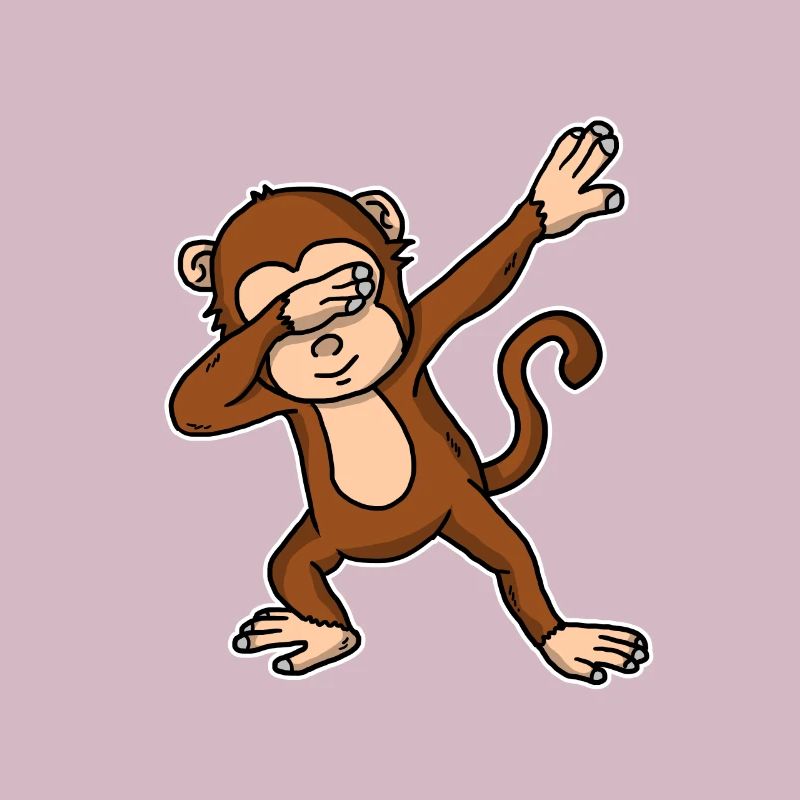 Lustiges Dabbing Affe Geschenk