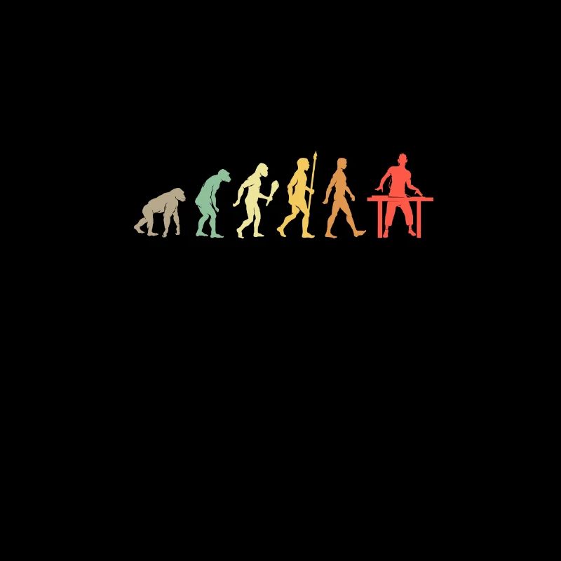 Vintage DJ Evolution Musiker Geschenkidee