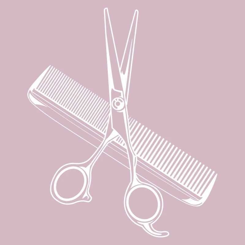 icône de coiffeur peigne ciseaux