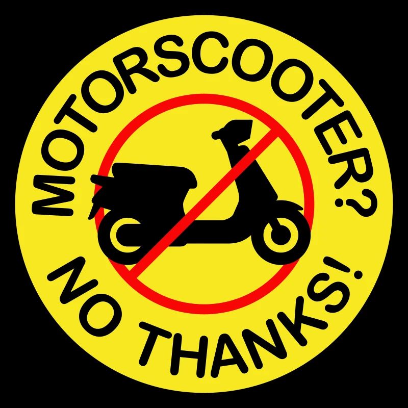 Motor Scooter? No Thanks! (3-color)