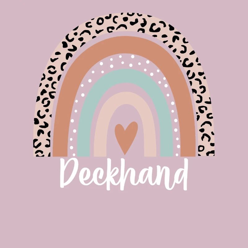 Deckhand Rainbow Leopard Funny Deckhand
