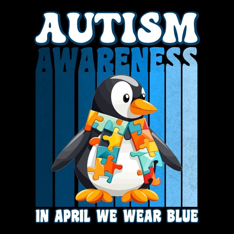 Autism Awareness Pinguin