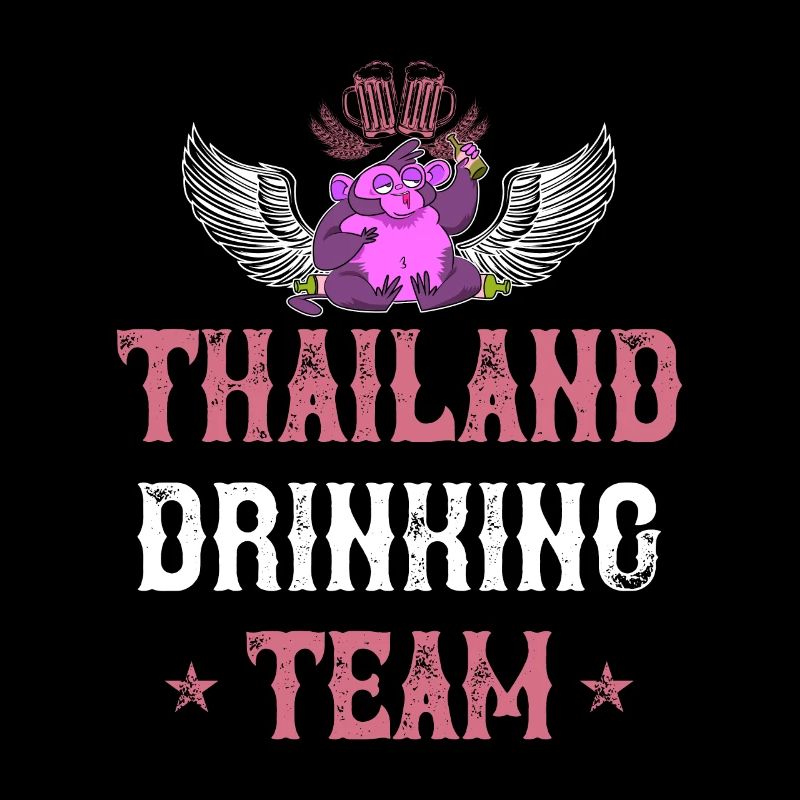 Équipe de consommation d’alcool en Thaïlande