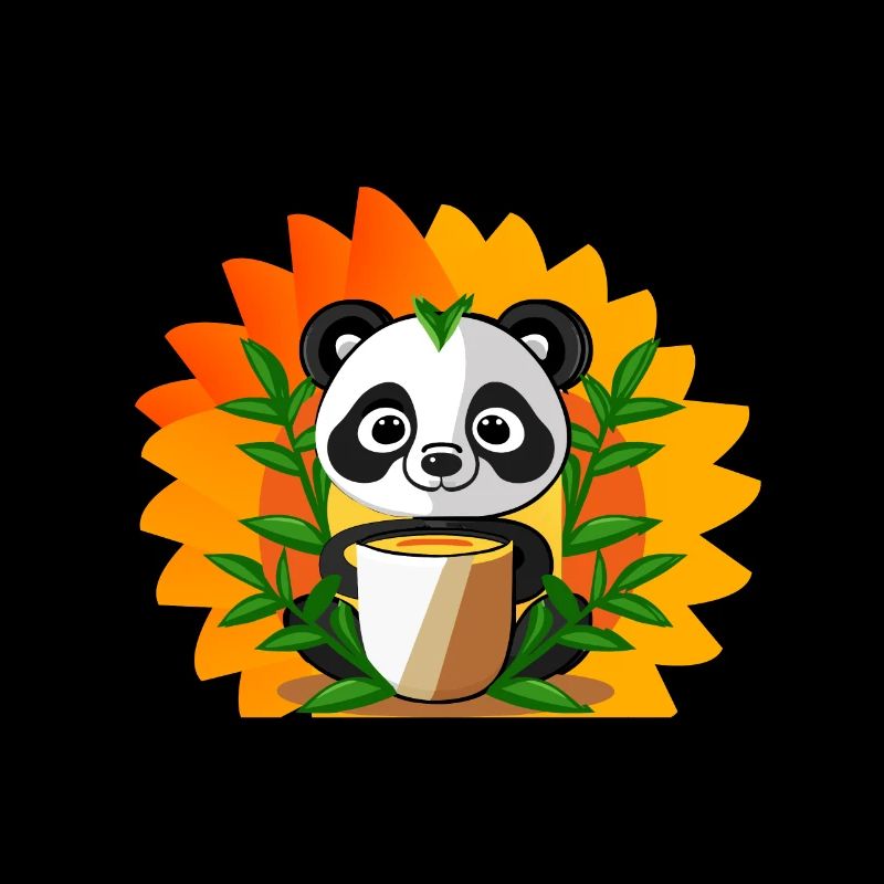 Panda Beim Frühstück