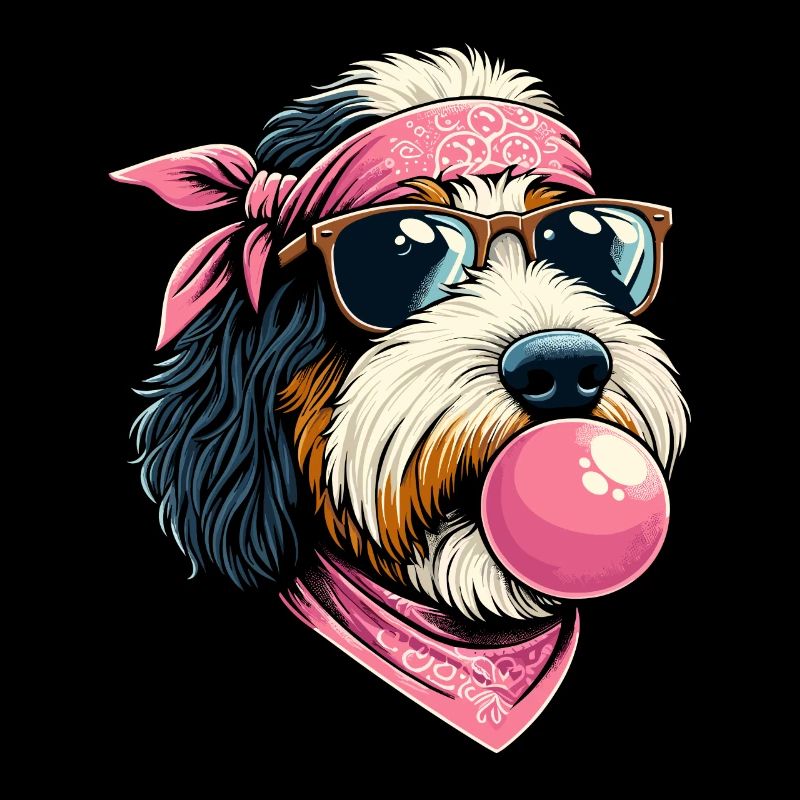 Bernedoodle Chien Chewing Gum