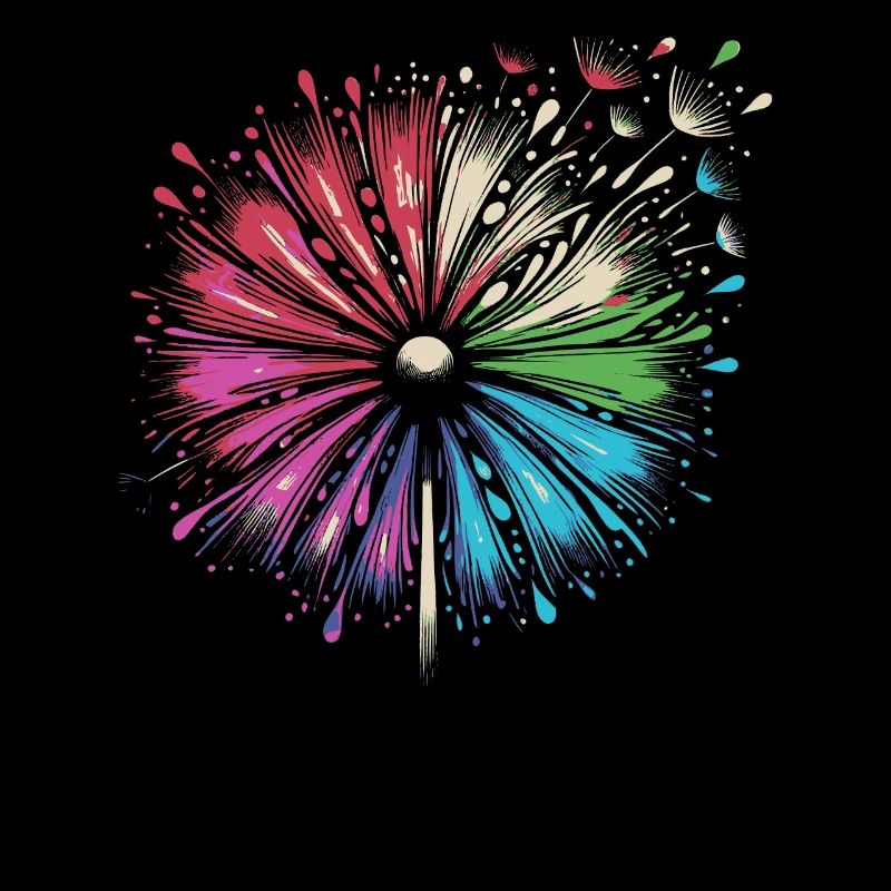 Regenbogen Blume in bunten Farben