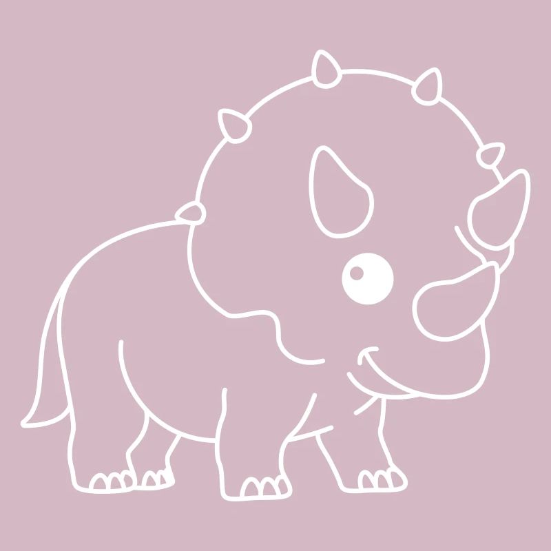 Dinosaur triceratops comic