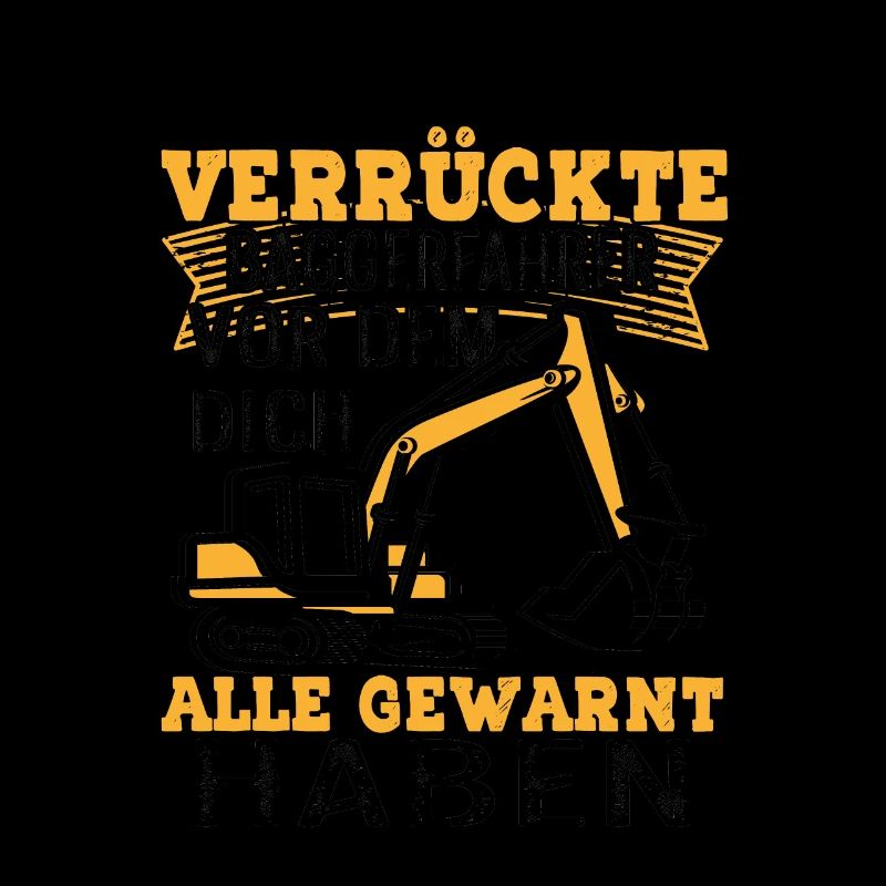 Verrückter Baggerfahrer Baggerführer