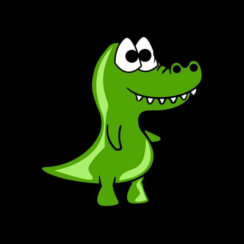 Funny Croc Comic Style