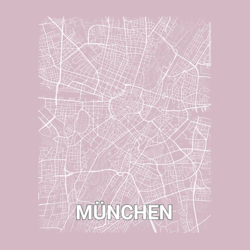 Plan du centre et rues de Munich